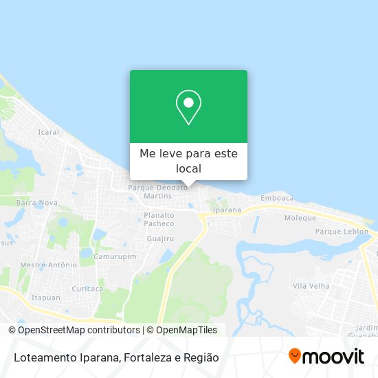 Loteamento Iparana mapa
