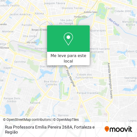 Rua Professora Emília Pereira 268A mapa