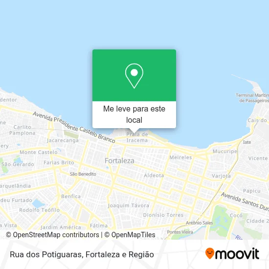 Rua dos Potiguaras mapa