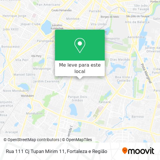 Rua 111 Cj Tupan Mirim 11 mapa