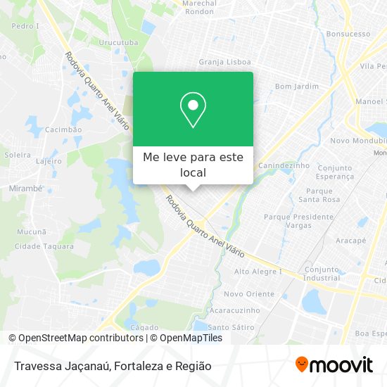 Travessa Jaçanaú mapa