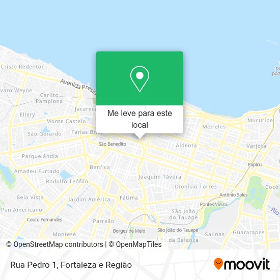 Rua Pedro 1 mapa