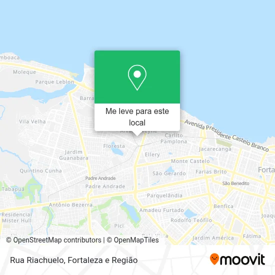 Rua Riachuelo mapa