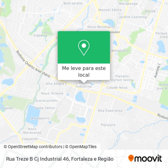 Rua Treze B Cj Industrial 46 mapa