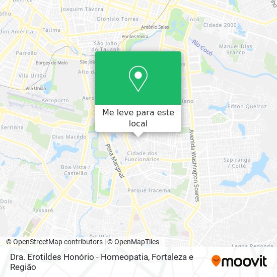 Dra. Erotildes Honório - Homeopatia mapa