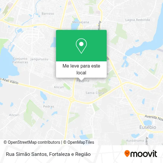 Rua Simão Santos mapa