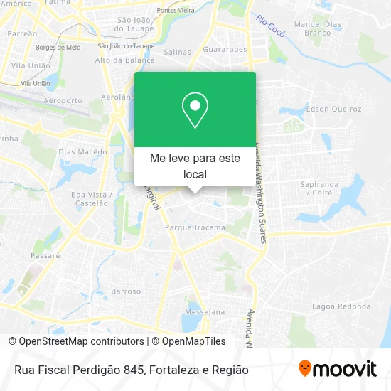Rua Fiscal Perdigão 845 mapa