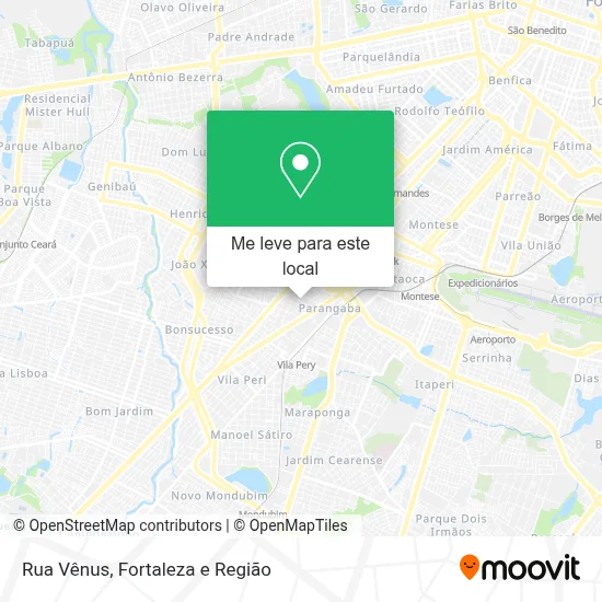 Rua Vênus mapa