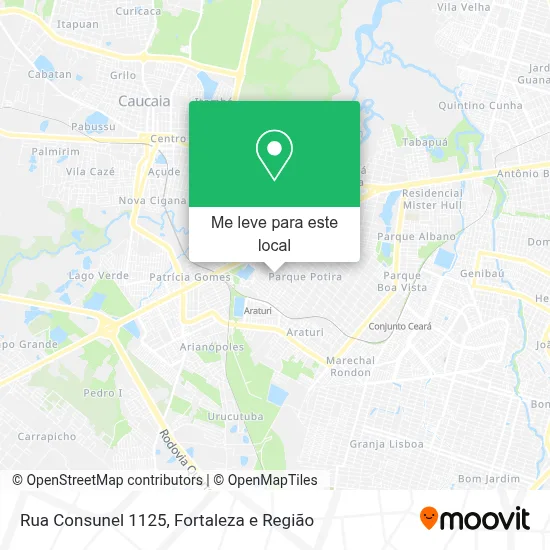 Rua Consunel 1125 mapa