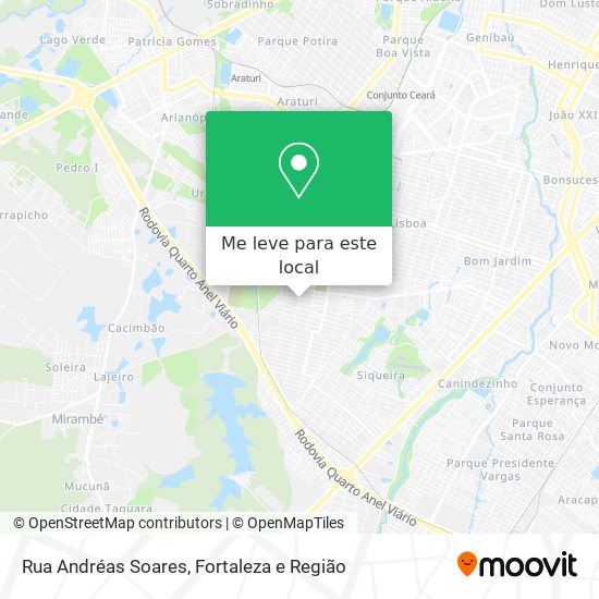 Rua Andréas Soares mapa
