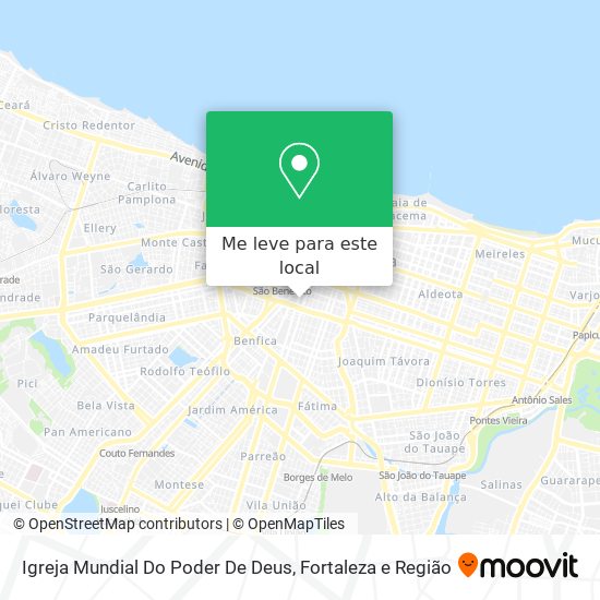 Igreja Mundial Do Poder De Deus mapa