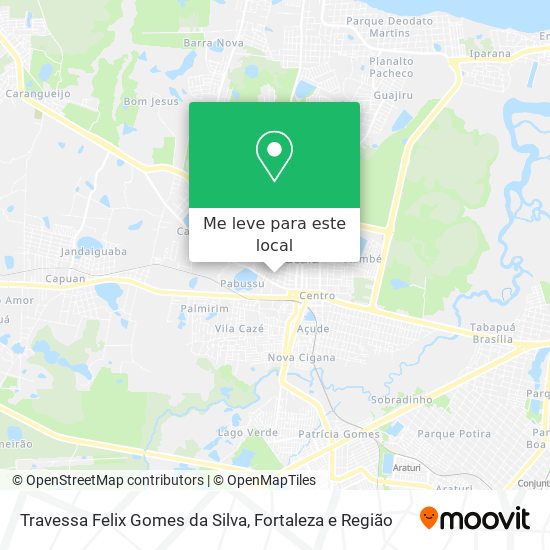 Travessa Felix Gomes da Silva mapa