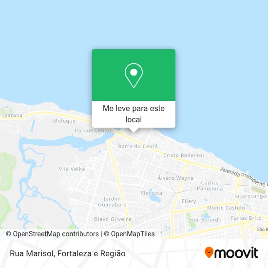 Rua Marisol mapa