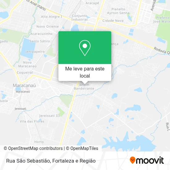 Rua São Sebastião mapa