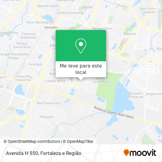 Avenida H 550 mapa