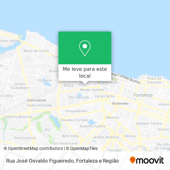 Rua José Osvaldo Figueiredo mapa