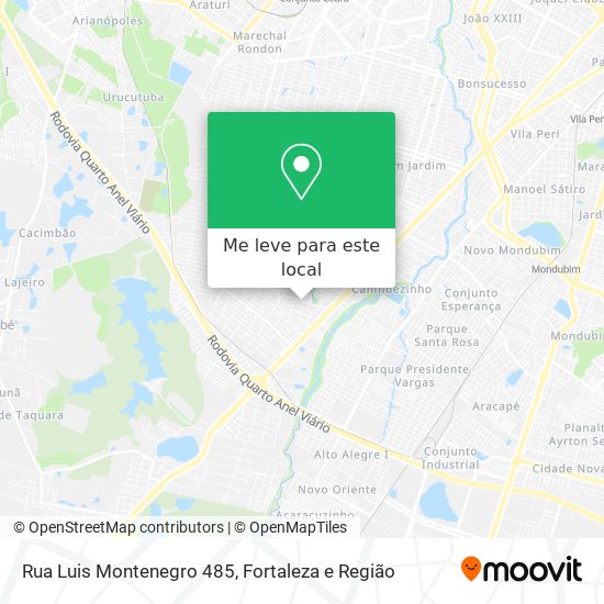 Rua Luis Montenegro 485 mapa
