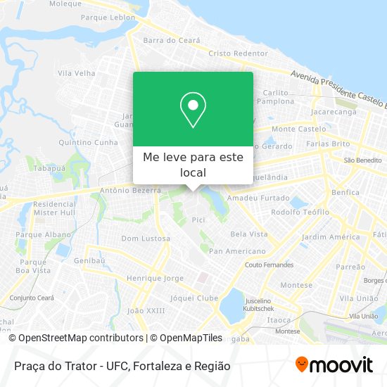 Praça do Trator - UFC mapa