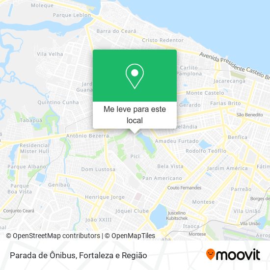 Parada de Ônibus mapa