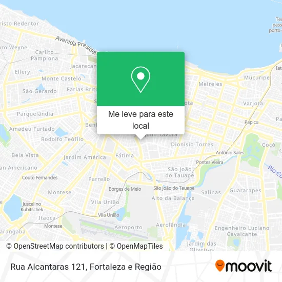 Rua Alcantaras 121 mapa