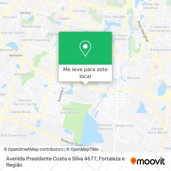 Avenida Presidente Costa e Silva 4677 mapa