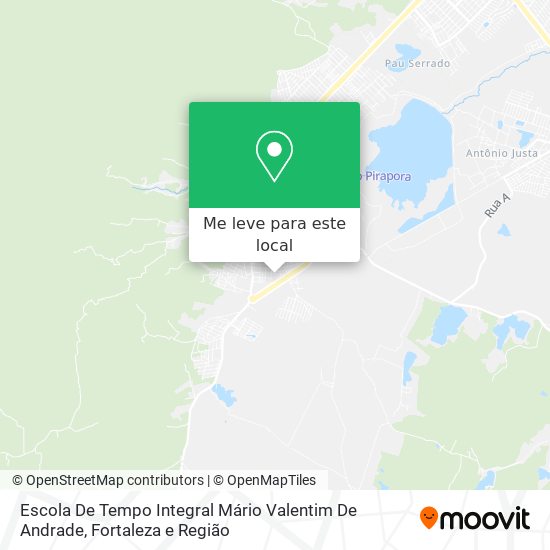 Escola De Tempo Integral Mário Valentim De Andrade mapa