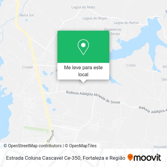Estrada Coluna Cascavel Ce-350 mapa