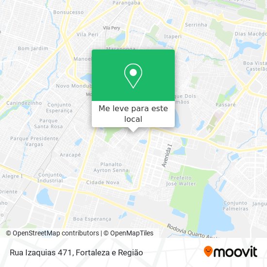 Rua Izaquias 471 mapa