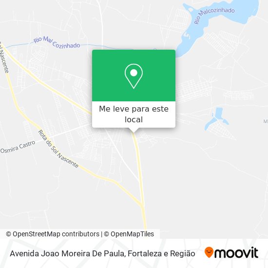 Avenida Joao Moreira De Paula mapa