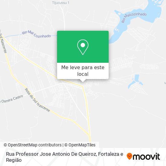 Rua Professor Jose Antonio De Queiroz mapa
