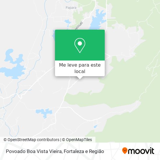 Povoado Boa Vista Vieira mapa