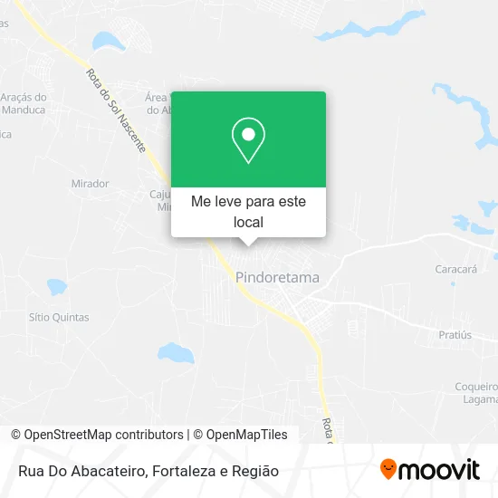 Rua Do Abacateiro mapa