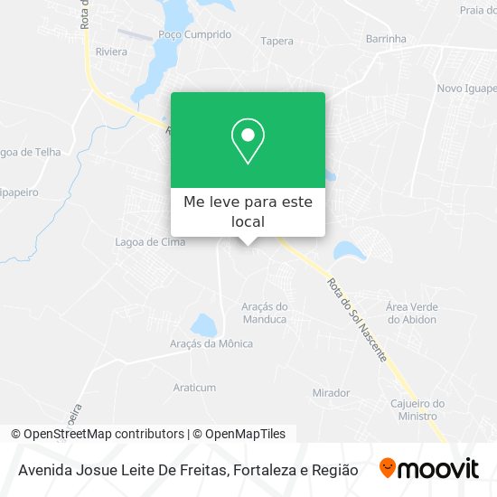 Avenida Josue Leite De Freitas mapa