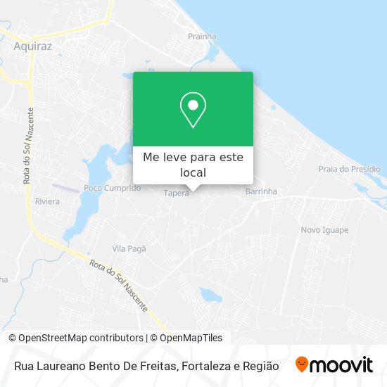 Rua Laureano Bento De Freitas mapa