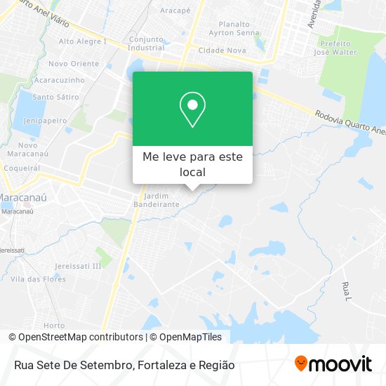 Rua Sete De Setembro mapa