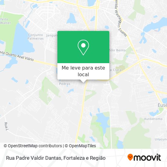 Rua Padre Valdir Dantas mapa