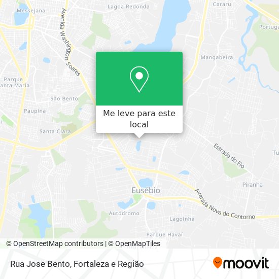 Rua Jose Bento mapa