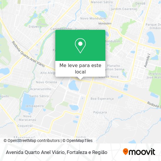 Avenida Quarto Anel Viário mapa