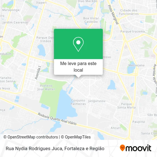 Rua Nydia Rodrigues Juca mapa