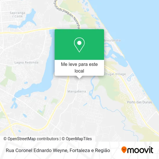 Rua Coronel Ednardo Weyne mapa