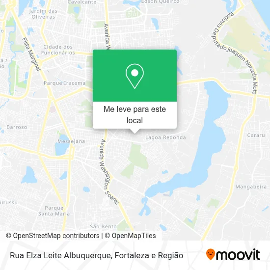 Rua Elza Leite Albuquerque mapa