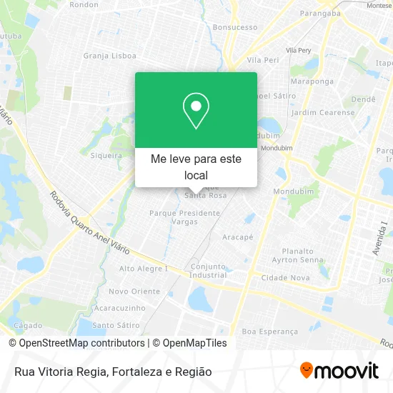 Rua Vitoria Regia mapa