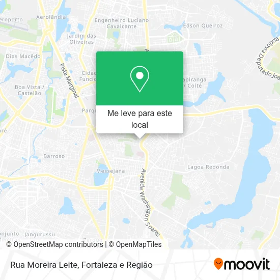 Rua Moreira Leite mapa