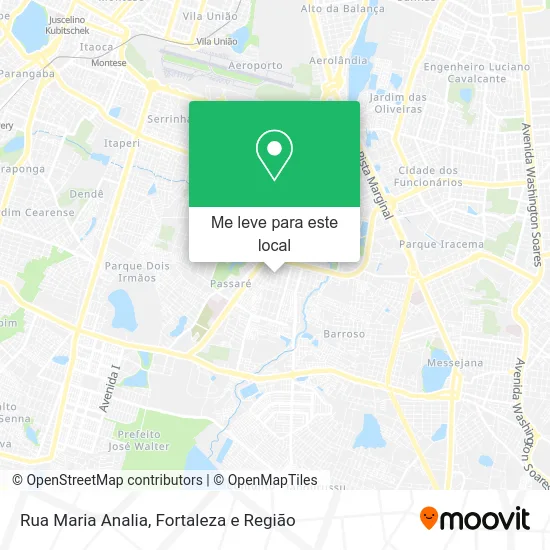 Rua Maria Analia mapa