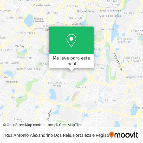 Rua Antonio Alexandrino Dos Reis mapa