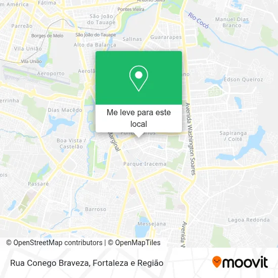 Rua Conego Braveza mapa