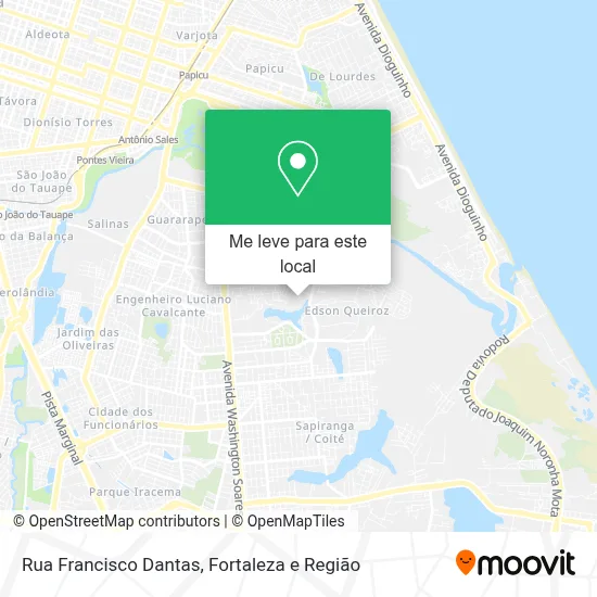 Rua Francisco Dantas mapa