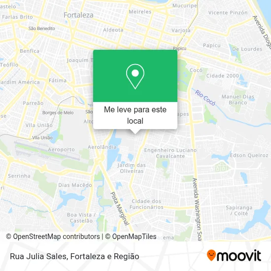 Rua Julia Sales mapa