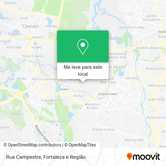 Rua Campestre mapa