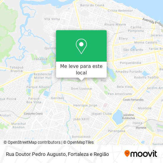 Rua Doutor Pedro Augusto mapa